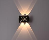 Nouvelles lampes murales d'extérieur à LED avec code QR ciel étoilé, design moderne en aluminium IP65, pour hôtels et décorations murales.