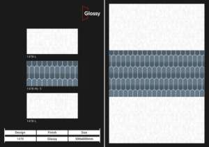 Azulejos de Pared de Cerámica Brillante de Primera Calidad, 12x24 Pulgadas, Diseño de Pared Interior para Baño y Cocina con Acabado Liso y Reflectante - Product Image 5