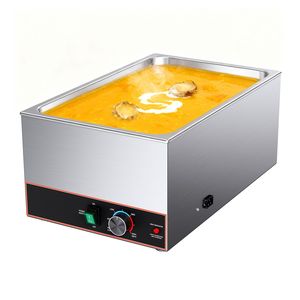 Scaldavivande Elettrico Commerciale 1500W in Acciaio Inox, Riscaldamento Rapido, da Banco, per Buffet, Bain Marie con Controllo Manuale della Temperatura - Product Image 6