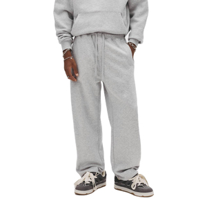 Conjunto de sudadera con capucha y pantalones de chándal OEM personalizados de 420 g/m², conjunto deportivo holgado, conjunto para correr, chándal gris oversize para hombre, ropa deportiva urbana para hombre - Product Image 4