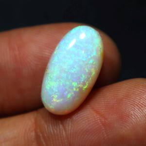 Ópalo Australiano Natural de 6 Quilates, Gema Suelta de Coober Pedy, Osam AA+++ Verde Fuego, Hecho a Mano para Joyería - Product Image 1