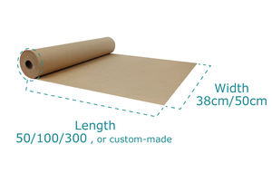 Rollo de papel Kraft de panal con material de madera para embalaje protector ecológico y reciclable - Product Image 2