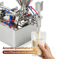 Machine de remplissage semi-automatique pneumatique pour liquides et pâtes, 3-200 ml, pour confiture, miel, détergent, ketchup et crème