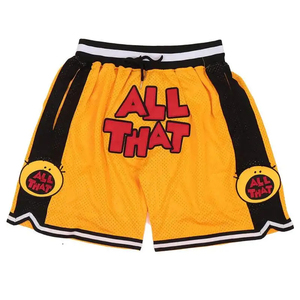 Shorts de basketball personnalisés pour hommes en toile 100% polyester, séchage rapide, respirant, imperméable, protection UV, écologique, OEM ODM - Product Image 3