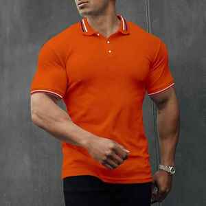 Polo ligero para hombre, material transpirable de secado rápido, ropa informal deportiva de golf para actividades al aire libre - Product Image 1