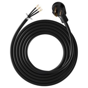 Cavo di alimentazione per asciugatrice da 3 metri, 10AWG, 30A, 3 poli, connettori NEMA 10/30P C19 e C15, 125/250V, in rame puro - Product Image 1