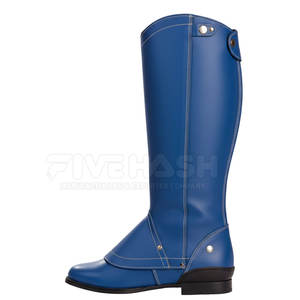 Protectores de Piernas de Cuero para Caballos, Correas Resistentes, para Uso en Exteriores y Trabajo con Caballos - Product Image 4