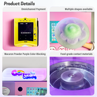 Machine à Vente Automatique Sans Surveillance pour Célébrités d'Internet, Modèle Intelligent, Machine à Barbe à Papa Entièrement Automatique Neuve en Stock