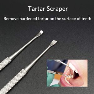 2 pièces : Détartreur dentaire double face et nettoyeur à crochet en acier inoxydable avec étui de rangement - Product Image 6