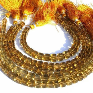 Perles de pierres précieuses semi-précieuses en quartz naturel de 7 mm et 8 mm, facettées en forme de cube, pour colliers et bracelets, tendances Alibaba 2026 - Product Image 3