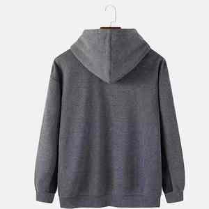 Sudadera con capucha extragrande 100% algodón, ropa deportiva, talla grande, con cordón ajustable, lisa, tipo pullover. - Product Image 5