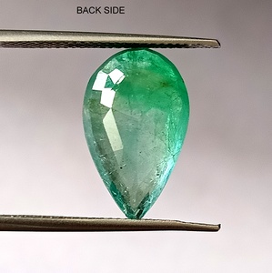 Esmeralda Zambiana Natural de 6.90 Quilates, Corte Pera Facetado, Piedra Preciosa Suelta - Product Image 5