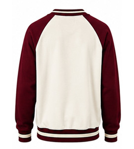 Customized Sorority Solid 100% Cotton Fleece Embroidered Crew Neck Winter Pullover Sweatshirt <b>for</b> <b>Men</b> Regular Fit 500g Fabric - Product Image 3