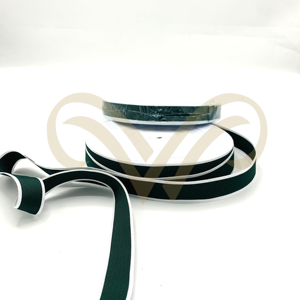 Ruban de cérémonie vert et blanc personnalisé de qualité supérieure, en vrac, pour la décoration d'événements formels - Product Image 4