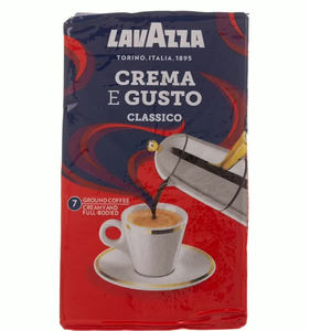 Café Molido Lavazza Crema e Gusto Classico de Alta Calidad, 250g, Hecho en Fábrica, Café Italiano, Gran Demanda - Product Image 1