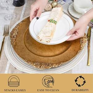 Assiette de Présentation de Luxe pour Mariage, Vaisselle Élégante, Assiette de Dîner pour Hôtels, Banquets et Réceptions - Product Image 4