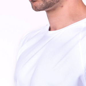 T-shirt de sport noir pour homme, vêtements de musculation, de fitness, de course à pied, en coton, coupe ajustée, NOUVEAU - Product Image 2