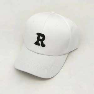 Casquette de baseball unisexe 6 panneaux en sergé de coton avec logo R brodé, ajustable à l'arrière, chapeau décontracté pour adultes - Product Image 6