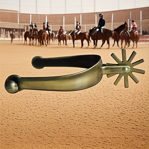 Espuela de Aleación Estilo Occidental, Color Bronce Antiguo, Acero Inoxidable, con Detalle de Engranaje, para Bota de Vaquero (Paquete Individual) - Product Image 4