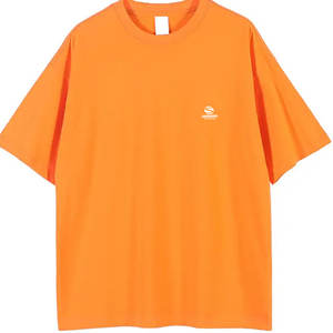 Camisetas de Verano Personalizadas con Logotipo, 100% Algodón, Corte Holgado, Tallas Grandes, Transpirables, Estilo Vintage - Product Image 1