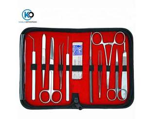 Kit de pratique de suture chirurgicale pour étudiants en médecine, ensemble d'enseignement des premiers secours, kit chirurgical d'urgence réutilisable en acier de haute qualité - Product Image 6