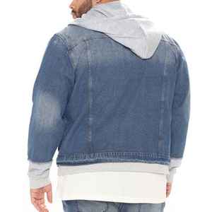 Chaleco vaquero sin mangas para hombre Outfitize, estilo rasgado, chaqueta vaquera, ropa de rendimiento punk rock, chaleco vaquero. - Product Image 5