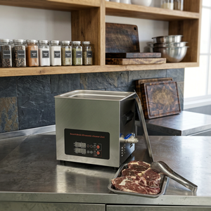 Ultrasonic added for whole tank Even Heat Precise temperature Controlled SUS304 tank Commercial use 10L Sous Vide slow Cooker - Product Image 1