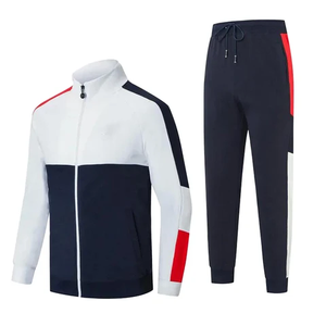 Training Jogging Wear Tracksuits For Men Custom Logo Zipper Joggers Suits 2 Piece Set Designer <b>Reflective</b> Men's Tracksuit - Product Image 3