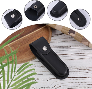 Handmade Leather Pouch For Folding Knives Genuine Leather Folding Knife Sheath Durable Protective <b>Belt</b> Case Handcrafted Outdoor - Product Image 5