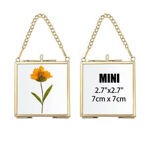 Customized Horizontal Home Decor Glass & Metal Hanging Picture <b>Frame</b> for Wall Decoration,with 2 Sides Glass Picture <b>Frame</b> - Product Image 4