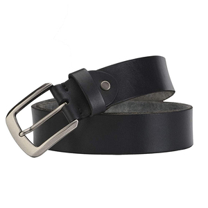 Ceinture en cuir véritable de haute qualité et durable avec un design élégant, style vintage et boucle en cuivre pour un usage décontracté - Product Image 1
