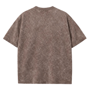 <b>Mens</b> Vintage Acid Washed Cotton Solid Blank <b>T</b>-<b>Shirt</b> Casual Loose Fit Short Sleeve Crew Neck Garment Dyed Streetwear Breathable - Product Image 2