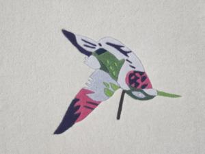 Tapis de salon de grande taille en laine de Nouvelle-Zélande, design moderne, imprimé floral et animalier, design personnalisé, tufté à la main, antidérapant, moquette - Product Image 2