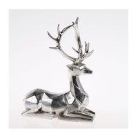 Sculpture de cerf en aluminium pour la décoration de Noël dans le salon