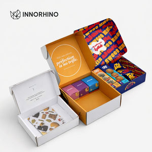 Carton d'expédition personnalisé à rabat frontal, style avion, avec finition mate, doublure en mousse, écologique, robuste et recyclable - Product Image 4