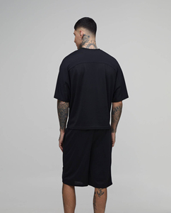 Men's Plain <b>Set</b> Breathable Summer <b>Set</b> Custom Logo Blank Cotton Street Wear Fitness wear OEM Lightweight Quick dry Oversized 2026 - Product Image 2