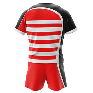 Uniforme de Rugby Personalizado al por Mayor, Diseño Propio, 100% Poliéster Transpirable, Logotipo Personalizado, Venta en Línea, Cómodo y Popular - Product Image 3