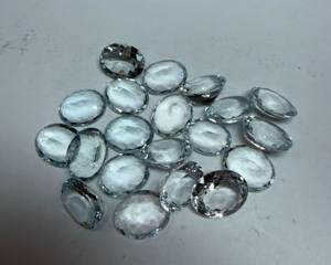 Aguamarina Natural, Corte Esmeralda Ovalado, 10x8MM, Gema Facetada |   Piedra de Aguamarina Azul Suelta para Joyería y Venta al por Mayor - Product Image 3