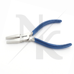 Premium Stainless Steel High Performance <b>Flat</b> <b>Nose</b> <b>Pliers</b> New Condition Jewelry Making Tools Multiple PVC Grip Colors Jewelry - Product Image 6