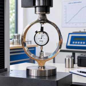 Instrumento de Ingeniería para Pruebas de Materiales del Suelo |   Aparato de Anillo de Compresión para Pruebas de Fuerza en Laboratorio, Medición de Carga - Product Image 1