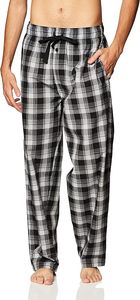 Ensemble de pyjama pour homme 100% coton, chemise boutonnée douce, pantalon de pyjama rayé tissé à carreaux, poches, respirant, léger, vêtements de détente - Product Image 4