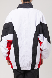 Blouson Bomber Homme Personnalisé, Survêtement Imperméable et Coupe-Vent Respirant avec Col Montant, Patchwork Tissé, Idéal Hiver et Extérieur, Style Décontracté - Product Image 4