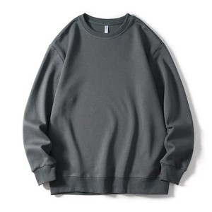 Sweat-shirt à col rond pour homme, coupe classique, en coton tricoté, décontracté, pour l'automne, sweat-shirt à col rond surdimensionné pour homme - Product Image 4