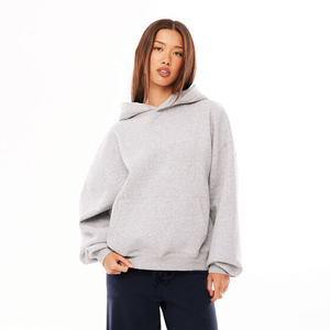 Nueva Sudadera con Capucha de Algodón Grueso, Personalizada con Letras Bordadas, Bolsillo Canguro, Hombros Caídos, Bordado Chenille para Mujer - Product Image 4
