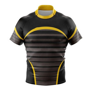 Camiseta de Rugby Sublimada para Hombre, Uniforme Deportivo Transpirable de Secado Rápido, Personalizable para Equipos, Manga Corta - Product Image 5