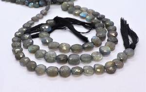 Natural Flashy <b>Labradorite</b> Faceted Coin Shape Beads 7-8MM <b>Labradorite</b> Gemstone Beads <b>Labradorite</b> Coin Beads Strand For Jewelry - Product Image 5