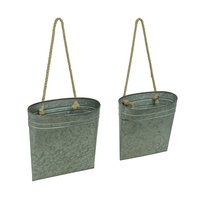 Jardinière décorative contemporaine en fer, étagère à fleurs multi-niveaux, finition émaillée, trou de drainage, durable, écologique, pour la maison