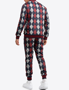 Prix de gros, tissu doux, logo personnalisé, survêtement pour homme, sublimation, impression numérique, coupe ajustée, service OEM, survêtement pour homme en sublimation - Product Image 3