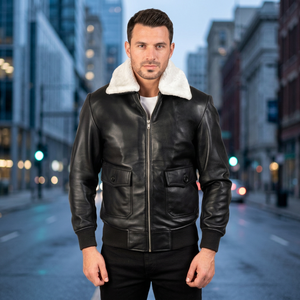 Fabricants professionnels de vestes en cuir pour hommes, nouvelle arrivée, veste en cuir véritable personnalisée, meilleure qualité, veste en cuir de vache pour hommes - Product Image 1
