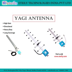 Antenne Yagi robuste et durable ETEILY GSM 16dBi modèle ET-GS16Y4-2WL3-SMS avec câble RG58 blanc (L-3Mtr) + connecteur SMA mâle - Product Image 2